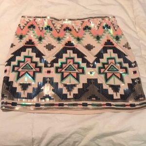 Sequin Mini skirt